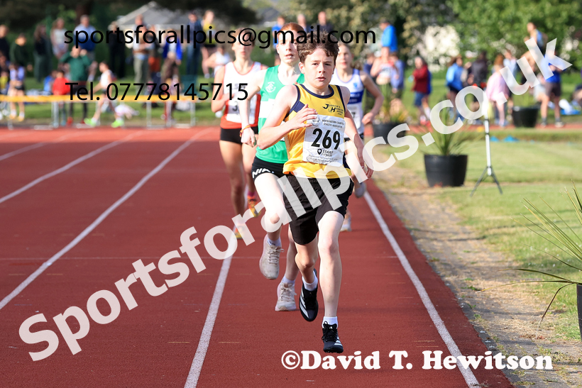 Jimmy Hedley 800 metres, 2026 NEGP 2, Monkton Stadium, Wednesday, May 27th. Photo: David T. Hewitson/Sports for All Pics
